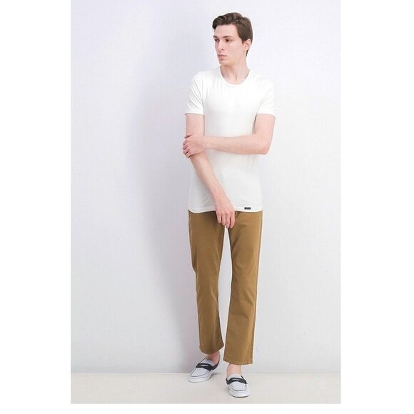 Paige Men's Jeans Straight Normandie Japanese Twill Hazel Wood Brown 28 x 30 NWT - Picture 4 of 4